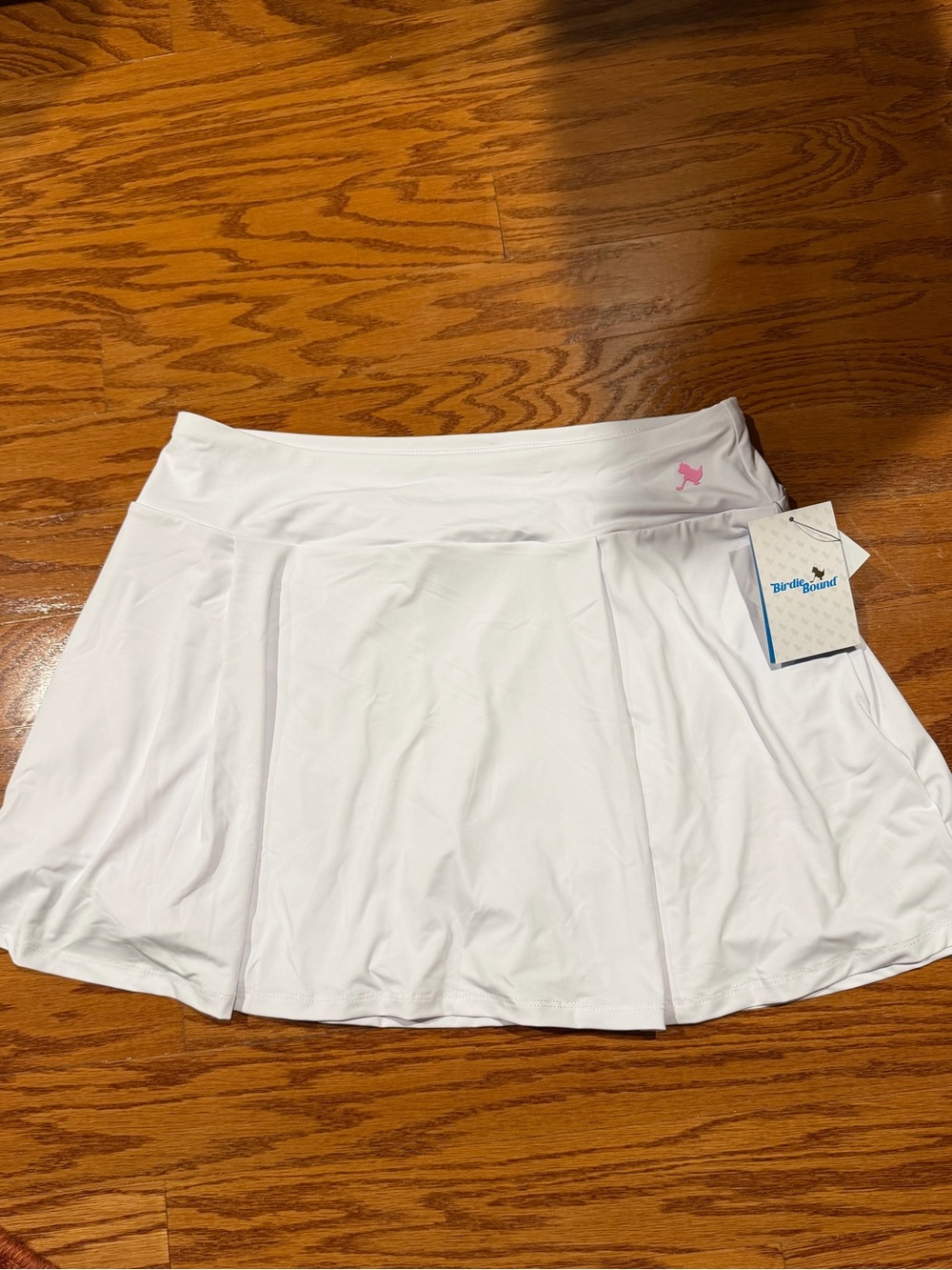 BirdieBound Women's White Golf Skort